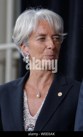 La ministre française des Finances Christine Lagarde pose pour une photographie au ministère du Trésor à Washington le 19 octobre 2007. (Photo d'UPI/Alexis C. Glenn) Banque D'Images