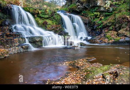 Thomason Foss chute près de Beck trou sur le North York Moors Banque D'Images