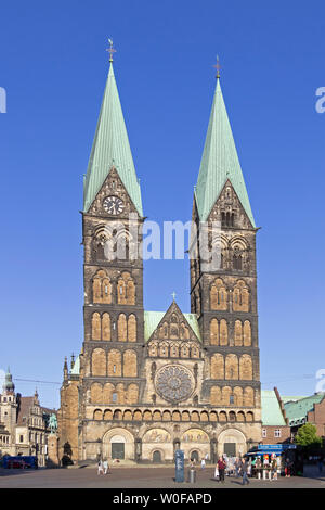 La cathédrale St Pierre, Brême, Allemagne Banque D'Images