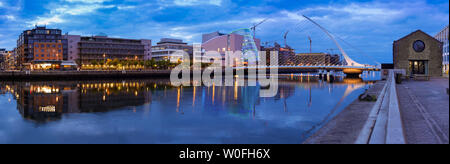 Samuel Beckett Bridge Dublin, Irlande, Europe Banque D'Images