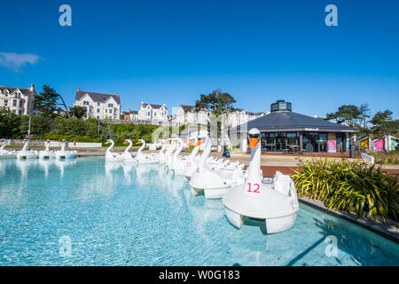 Bangor Marina et parc Pickie Banque D'Images