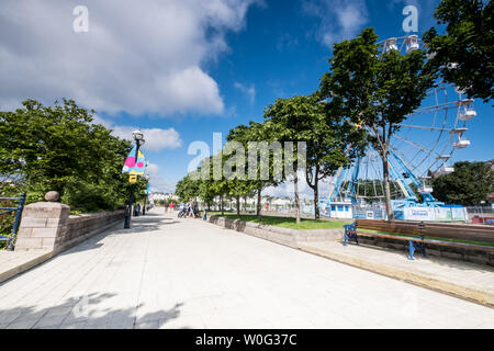 Bangor Marina et parc Pickie Banque D'Images