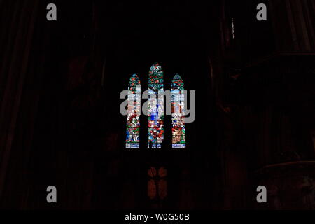 L'intérieur de l'Irlandais cathédrales gothiques de la ville de Dublin Banque D'Images