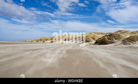 Côte danoise et ligne de plage dans Grønhoj, près de Løkken, Nord du Danemark Banque D'Images