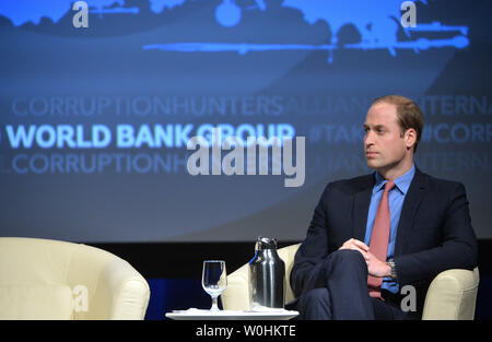 Le Prince William, duc de Cambridge, assiste à la conférence de l'Alliance des chasseurs de corruption internationale, à la Banque mondiale le 8 décembre 2014 à Washington, D.C. UPI/Kevin Dietsch Banque D'Images