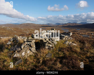 Un charnain, Beinn Shieling, Lewis Banque D'Images