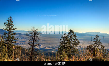 La vue depuis le Parc National du Grand Bassin Wheeler Peak Drive dans le Nevada dans l'Utah Banque D'Images