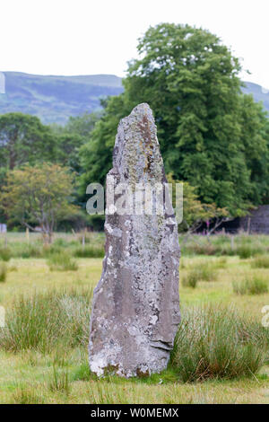 L'article unique de la pierre Lochbuie Stone Circle sur l'île de Mull Banque D'Images