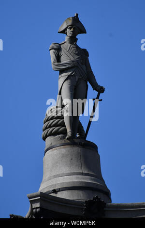 Londres. 27 juin 2019. La colonne Nelson à Trafalgar Square, le 27 juin 2019, Londres, Royaume-Uni : Crédit photo Capital/Alamy Live News Banque D'Images