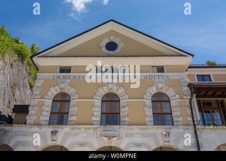 Système d'entrée de la grotte de Postojna en Slovénie Banque D'Images