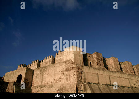 Château de Guzmán el Bueno à Tarifa, province de Cadix, Espagne Banque D'Images