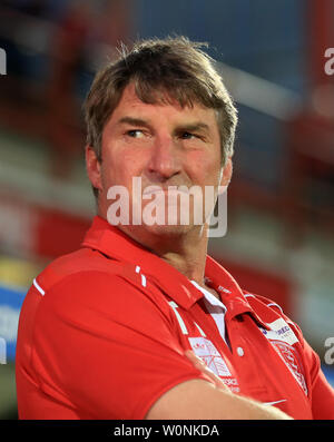 Hull KR l'entraîneur-chef Tony Smith après le super match de championnat à l'KCOM Craven Park, Hull. Banque D'Images