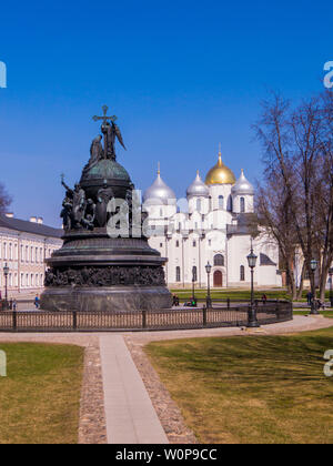 Cathédrale Sainte-Sophie, Veliki Novgorod, Russie Banque D'Images