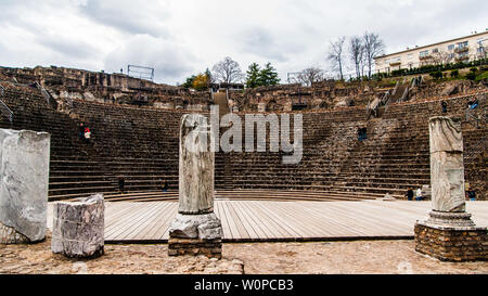 Amphithéâtre des Trois Gaules à Lyon France Banque D'Images