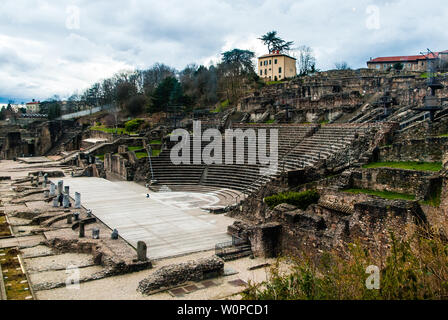 Amphithéâtre des Trois Gaules à Lyon France Banque D'Images