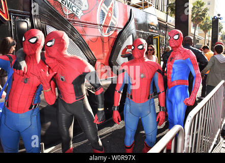 HOLLYWOOD, CA - le 26 juin : l'atmosphère de la première de Sony Pictures' 'Spider-Man' à la maison loin de théâtre chinois de Grauman le 26 juin 2019 à Hollywood, Californie. Banque D'Images