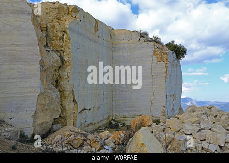 Une carrière de marbre abandonnés à Antalya Banque D'Images