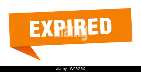 Expiré bulle. expiré signe. expiré banner Illustration de Vecteur