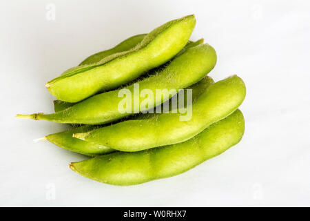 Edamame soja frais Banque D'Images