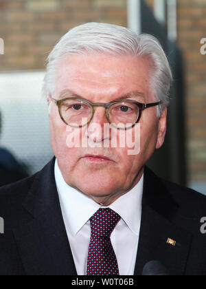 Bundespräsident Dr. Frank-Walter Steinmeier beim Antrittsbesuch suis 14.02.2018 à Wolmirstedt Banque D'Images