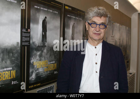 Wim Wenders, der Praesentation restaurierten Fassung von 'Himmel über Berlin', Hambourg, 15.04.2018 Kino Holi Banque D'Images