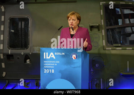 ILA 2018-Eröffnungsrundgang mit Bundeskanzlerin Merkel - Dr. Angela Merkel, Bundeskanzlerin Banque D'Images