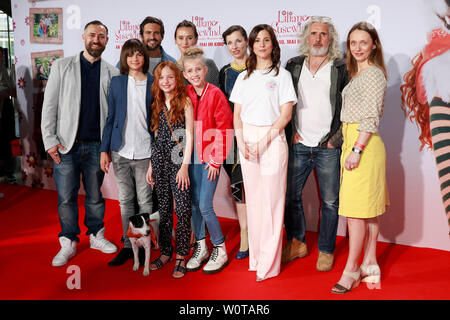 Bierger Lars Dietrich, Aaron Kissiov, Tom Beck, Malu Leicher, Peri Baumeister, Felice Ahrens, Meret Becker, Aylin Tezel, Joachim Masannek, Christina Bentlage, Premiere Liliane Susewind Cinedom, Kino, Berlin, 06.05.2018 Banque D'Images