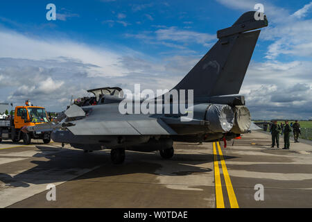 BERLIN - Le 26 avril 2018 de combat polyvalent : Dassault Rafale C de l'aérodrome. Armée de l'Air française. ILA Berlin Air Show Exhibition 2018 Banque D'Images