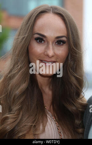 Melanie Trochowski, de l'alimentation répond aux Sports Dîner, Hensslers Kueche, 04.06.2018 Banque D'Images