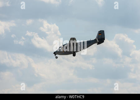 BERLIN - 27 avril 2018 transport : avion de patrouille et d'ADAC PZL-Mielec M-28 Skytruck. ILA Berlin Air Show Exhibition 2018 Banque D'Images