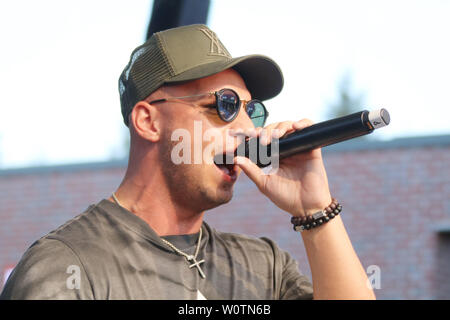 Pietro Lombardi, Late Night Shopping, Designer Outlet Soltau, 03.08.2018 Banque D'Images