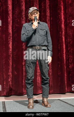 L'acteur italien-US Terence Hill (Mario Girotti) assiste à la première de 'Mein Name ist Zwei - quelqu'un Faeuste kehren zurueck" à Zoopalast le 21 août 2018 à Berlin, Allemagne. Banque D'Images