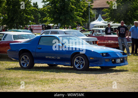 PAAREN IM GLIEN, ALLEMAGNE - le 19 mai 2018 : Muscle Car Chevrolet Camaro IROC-Z Z28, 1985. Die Oldtimer Show 2018. Banque D'Images