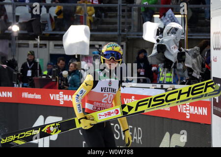 Dans Vierschanzentournee Ausgeschieden der Qualifikation Oberstdorf 18-19 : Noriaki Kasai (Japon / JAP), Banque D'Images