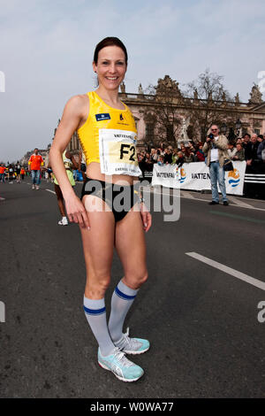 Sabrina Mockenhaupt (Mocki), la femme la plus rapide de la 29e demi-marathon de Berlin Vattenfall, participe à Let's Dance en 2019. Le 38-year-old woman est 45 fois champion allemand dans le 3000, 5000 et 10 000 mètres de long terme. Banque D'Images