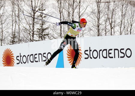 Eric Frenzel (SSV) Geyer beim Teamsprint Nordic Combined FIS Nordische Ski-WM 2019 à Seefeld Banque D'Images