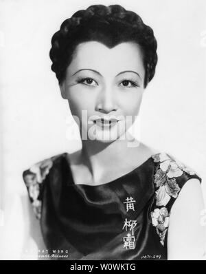 ANNA MAY WONG 1934 Portrait publicitaire Paramount Pictures Banque D'Images