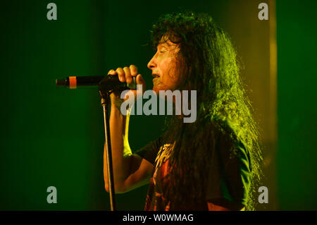 Hanovre, Allemagne. 26 Juin, 2019. Joey Belladonna d'Anthrax vivent dans la capitale. Hanovre, 26.06.2019 | Conditions de crédit dans le monde entier : dpa/Alamy Live News Banque D'Images