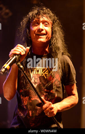 Hanovre, Allemagne. 26 Juin, 2019. Joey Belladonna d'Anthrax vivent dans la capitale. Hanovre, 26.06.2019 | Conditions de crédit dans le monde entier : dpa/Alamy Live News Banque D'Images