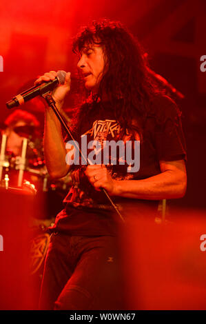 Hanovre, Allemagne. 26 Juin, 2019. Joey Belladonna d'Anthrax vivent dans la capitale. Hanovre, 26.06.2019 | Conditions de crédit dans le monde entier : dpa/Alamy Live News Banque D'Images