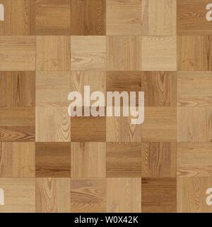 Parquet bois transparente texture (chess brun clair) Banque D'Images