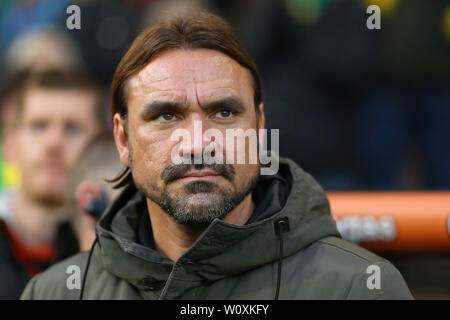 Manager de Norwich City, Daniel Farke - Millwall v Norwich City, Sky Bet Championship, Carrow Road, Norwich - 10 novembre 2018 Banque D'Images