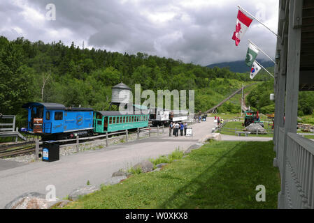 Mt Washington cog railway New Hampshire Banque D'Images