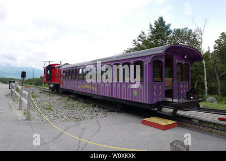 Mt Washington cog railway New Hampshire Banque D'Images