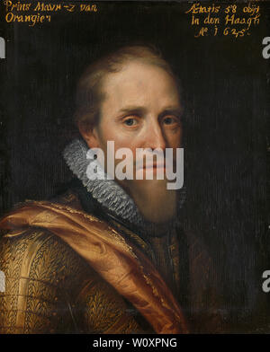 Portrait de Maurice, Prince d'Orange. Michiel Jansz van Mierevelt, Banque D'Images