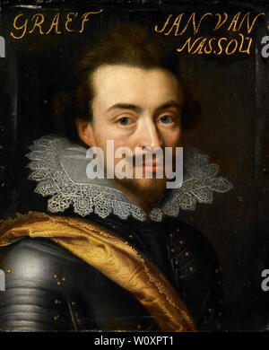 Portrait de Jan le Jeune, comte de Nassau-Siegen (Comte Jean VIII de Nassau-Siegen). Jan Antonisz van Ravesteyn, Banque D'Images