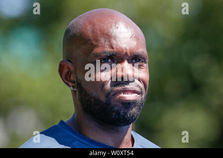 Arnhem, Pays-Bas. 27 Juin, 2019. ARNHEM, 27-06-2019, Papendal centre de formation, Churandy Martina pendant les 4 x 100 m relais formation de l'équipe néerlandaise : Crédit Photos Pro/Alamy Live News Banque D'Images