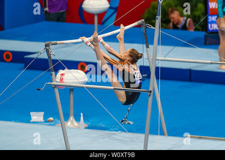 27 juin 2019, Minsk Belarus European Games 2019 : gymnastique artistique Banque D'Images