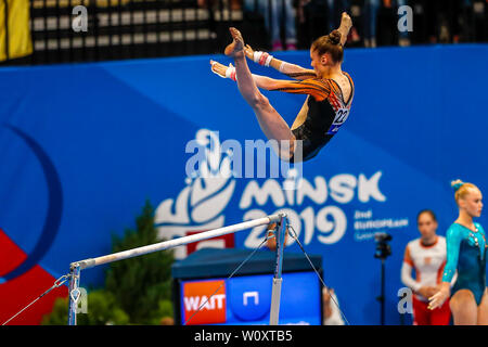 27 juin 2019, Minsk Belarus European Games 2019 : gymnastique artistique Banque D'Images