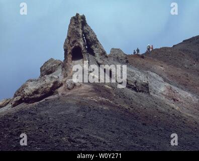 VOLCAN DE SAN ANTONIO. Lieu : extérieur. FUENCALIENTE DE LA PALMA. LA PALMA. L'ESPAGNE. Banque D'Images